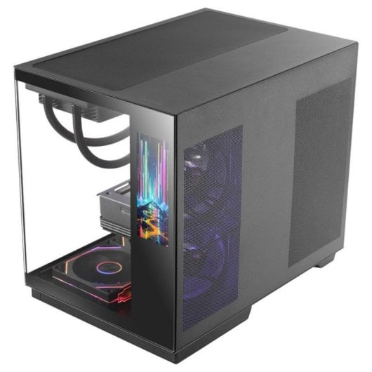 Boîtier PC Mars Gaming MC-MIRAGE écran LCD IPS 7,2" double chambre verre trempé noir
