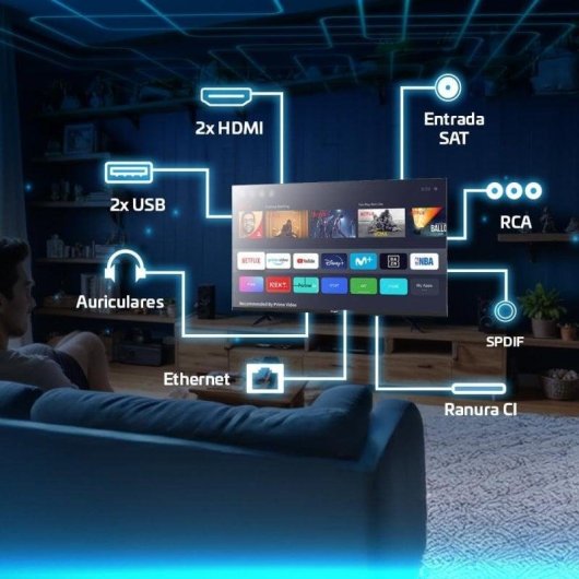 TV Engel QLED LE3295QLED 32" HD Ready 60Hz Smart TV VIDAA Dolby Audio