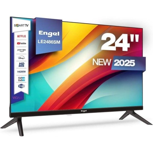 TV Engel LED LE2486SM 24" HD Ready 60Hz Smart TV VIDAA Dolby Audio