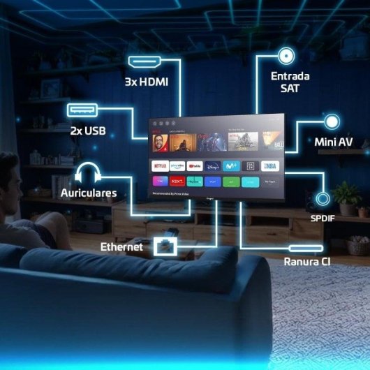 TV Engel LED LE2486SM 24" HD Ready 60Hz Smart TV VIDAA Dolby Audio