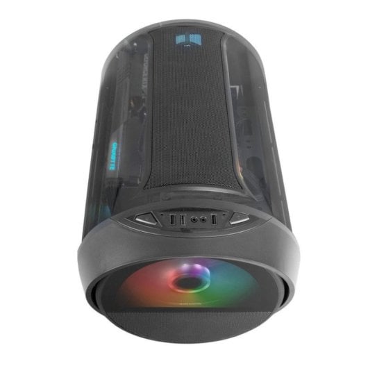 Boîtier PC Mars Gaming MC-CYLON Micro-ATX RGB Turbine Verre trempé Noir