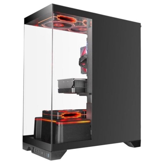 Boîtier gaming Mars Gaming MC-PRISMA ATX triple verre ARGB double chambre noir