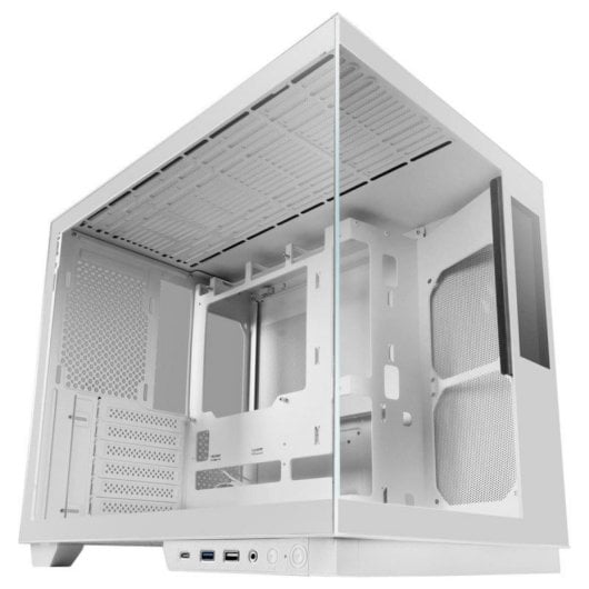 Boîtier Mars Gaming MC-MIRAGE IPS 7,2" LCD Blanc Double Chambre Verre Trempé