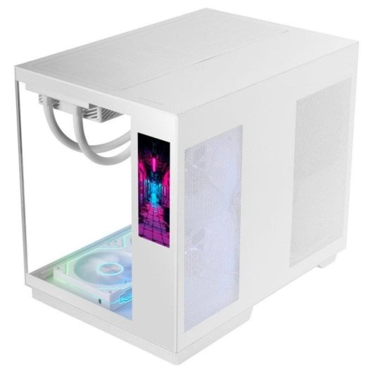 Boîtier Mars Gaming MC-MIRAGE IPS 7,2" LCD Blanc Double Chambre Verre Trempé