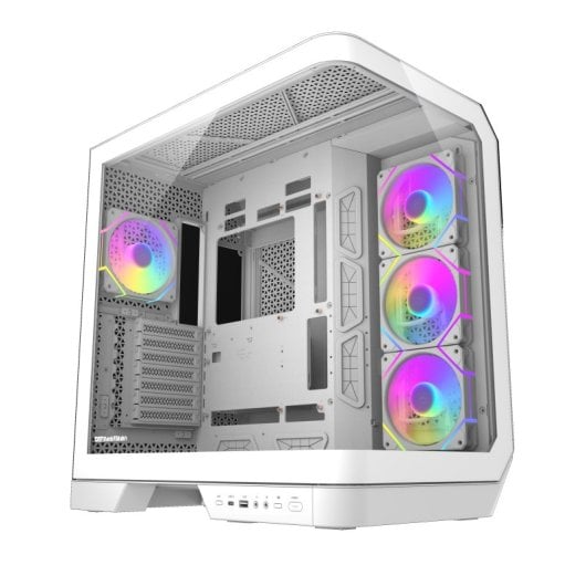 PC-Gehäuse darkFlash Dy570 White Full Tower Glas ARGB 4 Lüfter