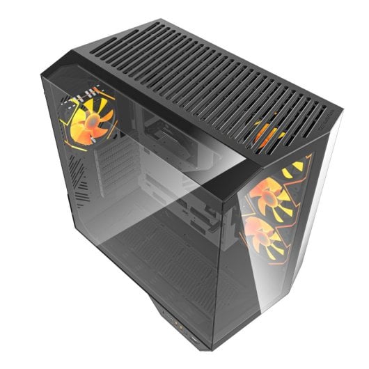 Boîtier PC darkFlash DY470 Black Full Tower Verre trempé ARGB/PWM USB-C