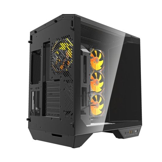 Boîtier PC darkFlash DY470 Black Full Tower Verre trempé ARGB/PWM USB-C