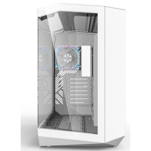 PC-Gehäuse darkFlash DY470 White Full Tower 330° Glas ARGB 4 Lüfter