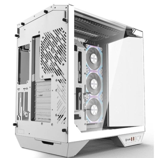 PC-Gehäuse darkFlash DY470 White Full Tower 330° Glas ARGB 4 Lüfter