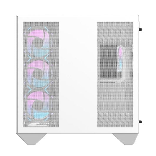 PC-Gehäuse darkFlash DY470 White Full Tower 330° Glas ARGB 4 Lüfter