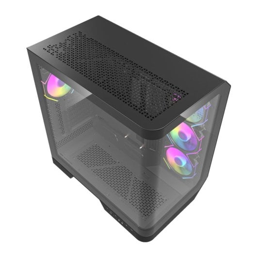 PC Gehäuse darkFlash DY570 Black Full Tower Glas ARGB 4x Lüfter PWM