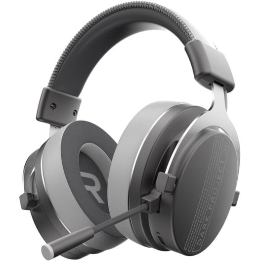 Auriculares Dark Project Vexo Wireless Gaming Bluetooth com Cancelamento de Ruído Cinza