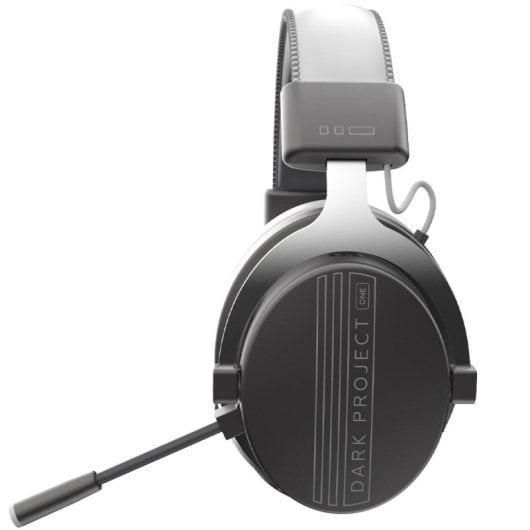 Auriculares Dark Project Vexo Wireless Gaming Bluetooth com Cancelamento de Ruído Cinza