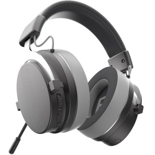 Auriculares Dark Project Vexo Wireless Gaming Bluetooth com Cancelamento de Ruído Cinza