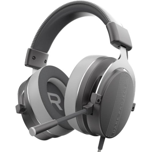 Auriculares Dark Project Vexo com fio USB-C Gaming Cancelamento de Ruído Cinzentos