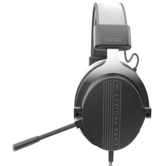 Auriculares Dark Project Vexo com fio USB-C Gaming Cancelamento de Ruído Cinzentos