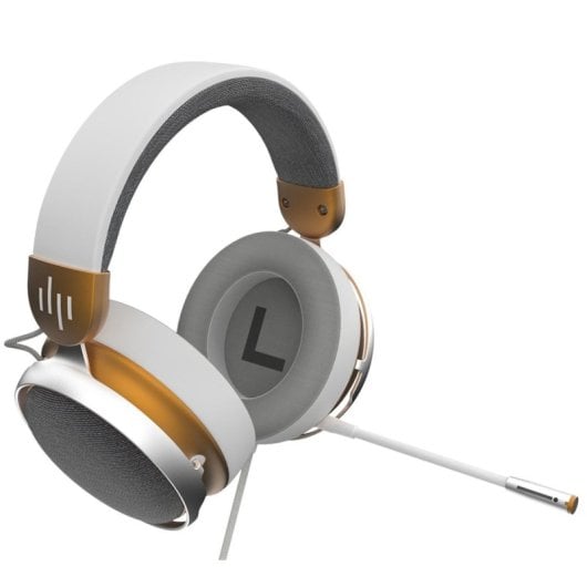 Auriculares Dark Project Sono con cable con sonido envolvente para gaming y micrófono con reducción de ruido blancos