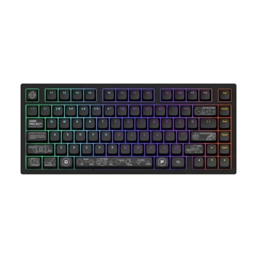 Teclado mecânico Dark Project Terra Nova Layout US RGB alumínio