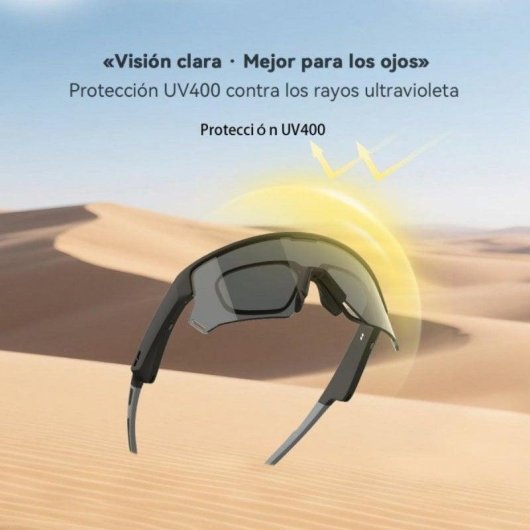 Blackview D2 Gafas Inteligentes Audio Bluetooth Polarisiert UV400 IP54 Schwarz