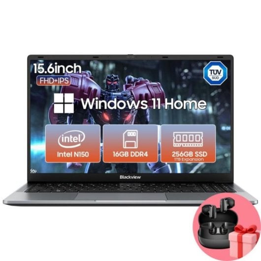 Blackview AceBook 6 Intel Twin Lake N150 16GB 256GB SSD Windows 11 Auriculares
