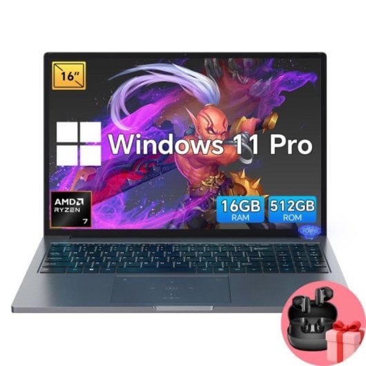 Blackview GamiBook 8 AMD Ryzen 7 7735HS 32GB 1TB SSD 16" Touch Windows 11 Pro Casque inclus