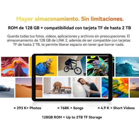 Tablet Blackview Link 2 8,68" 128GB 4G 5000mAh Android 15 Azul