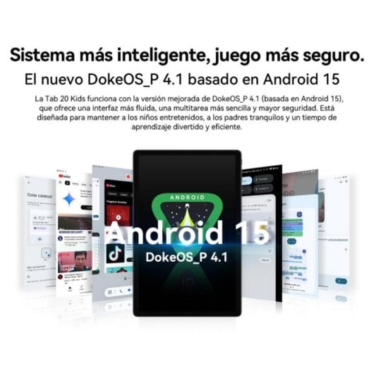Tablet Blackview Tab 20 Kids 10.1" 64GB Wifi 6600mAh Android 15 Vert