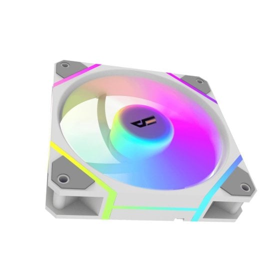 Ventilador suplementario darkFlash DM12 White PRO 120mm 1800RPM ARGB PWM avanzado