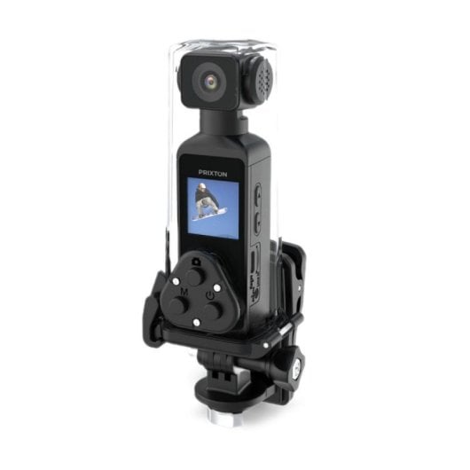 Cámara Digital Compacta Prixton Snap Pocket DC600 50 MP Sensor CMOS 5K WiFi Giratoria Sumergible