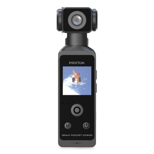 Cámara Digital Compacta Prixton Snap Pocket DC600 50 MP Sensor CMOS 5K WiFi Giratoria Sumergible