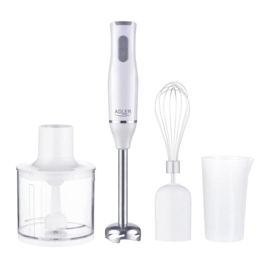 Frullatore a immersione Adler AD 4620 800W 0,75L Bianco lame acciaio inox