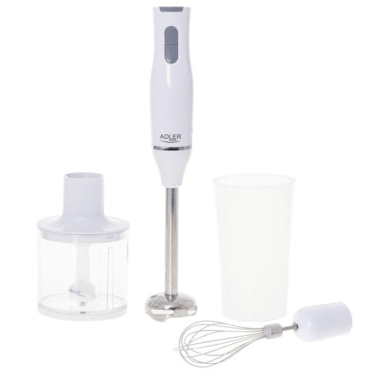 Frullatore a immersione Adler AD 4620 800W 0,75L Bianco lame acciaio inox