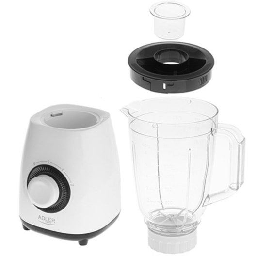 Liquidificadora Adler AD 4085 1000W 1,5L Preto Branco Função Impulso