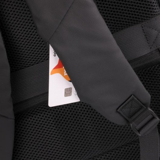 Mochila Addison 316015 15.6" Polyester Noir USB Étanche et Expandable