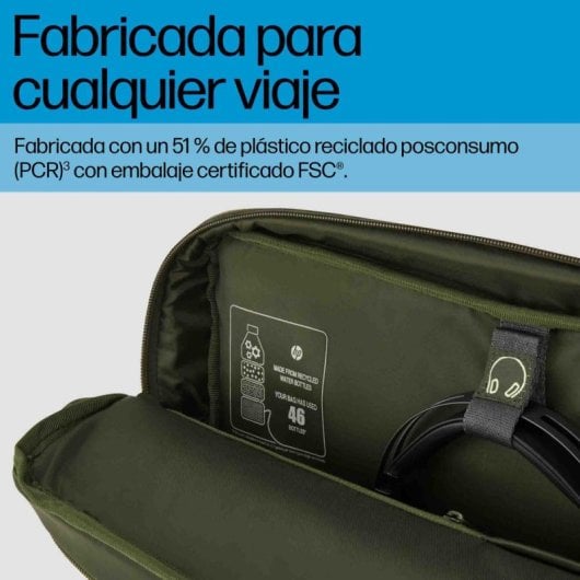 Bolsa modular HP 15.6" Green Grey impermeable ligera para portátil