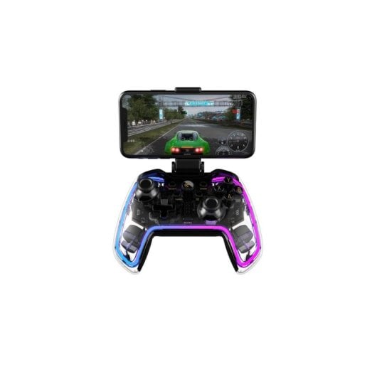 Manette Havit 6939119064648 Bluetooth Multiplateforme Transparent LED