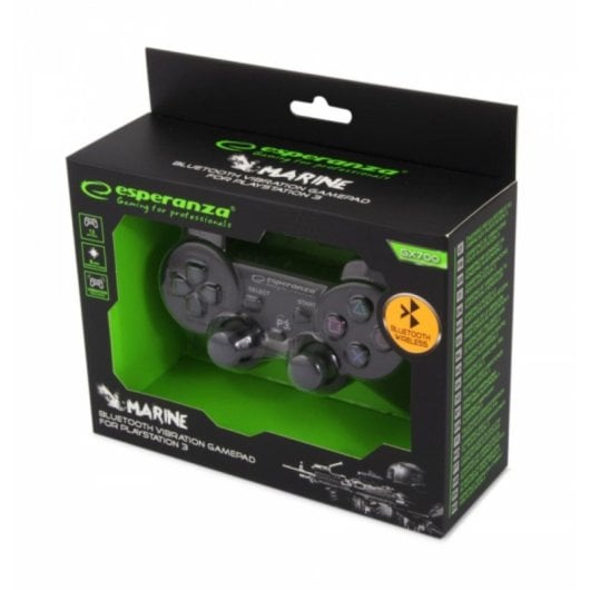 Joystick Esperanza EGG109K Wireless Bluetooth compatibile Playstation 3 nero