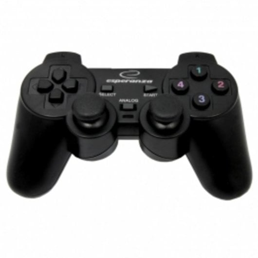 Joystick Esperanza EG106 per PC, PS2, PS3, 12 Pulsanti, Vibrazione, USB 2.0