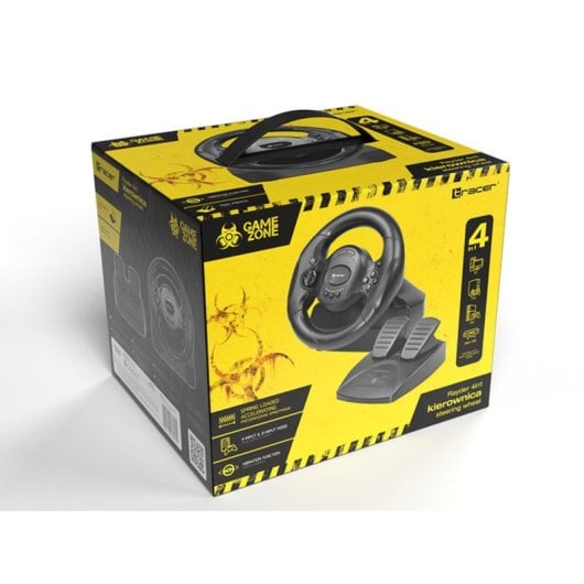 Volant Tracer Rayder 4 in 1 180° PC PS4 Xbox One 1,8 m Noir