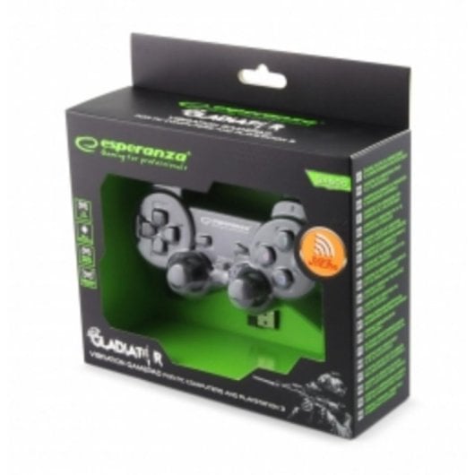 Gamepad Esperanza EGG108K PC Playstation 3 Connessione USB 2.0 12 Pulsanti Nero