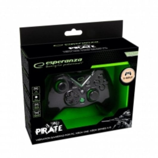 Gamepad Esperanza EGG114K PC Xbox One Series S X Cable USB Turbo Vibration