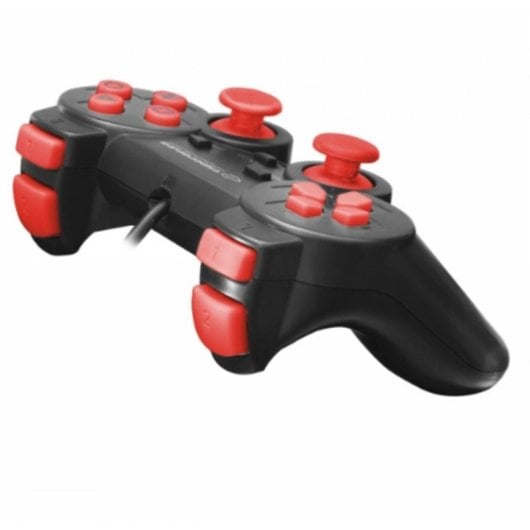 Gamepad Esperanza EGG106R PC Playstation 2 3 12 Pulsanti USB 2.0 Nero Rosso