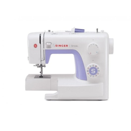 Máquina de Costura Automática SINGER Simple Violeta Branco 32 Pontos Variáveis