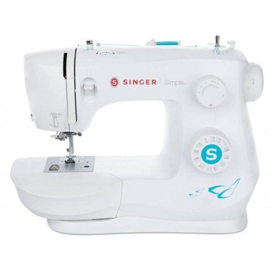 Máquina de Costura SINGER Simple 3337 Branca Automática 108 Programas 29 Tipos de Ponto