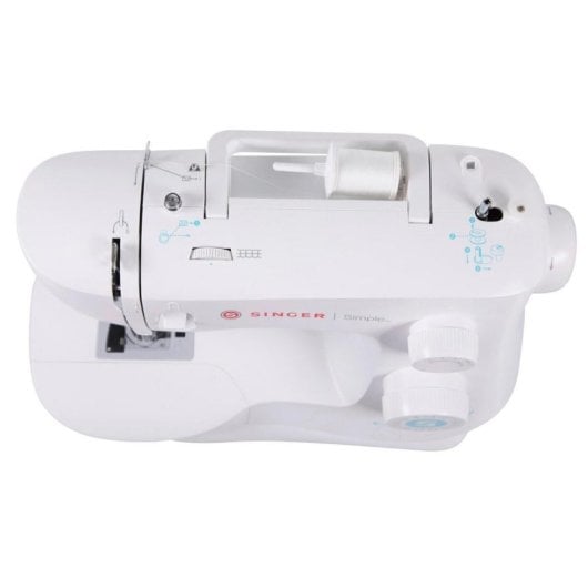 Máquina de Costura SINGER Simple 3337 Branca Automática 108 Programas 29 Tipos de Ponto