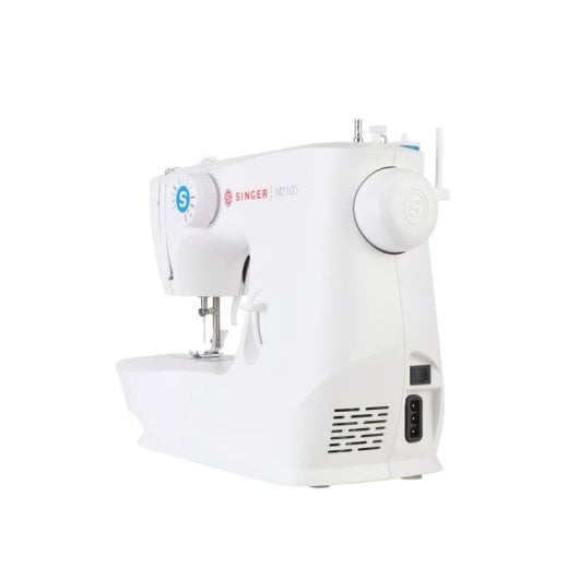 Máquina de Costura SINGER M2105 Semiautomática 8 Pontos Elétrica Branca