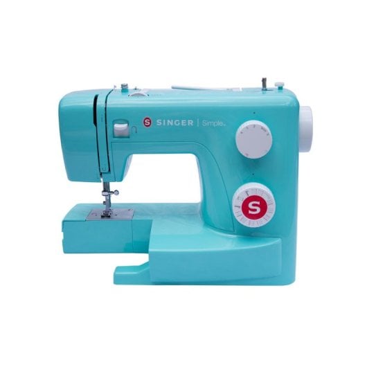 Máquina de costura SINGER Simple 3223G semiautomática turquesa 23 pontos