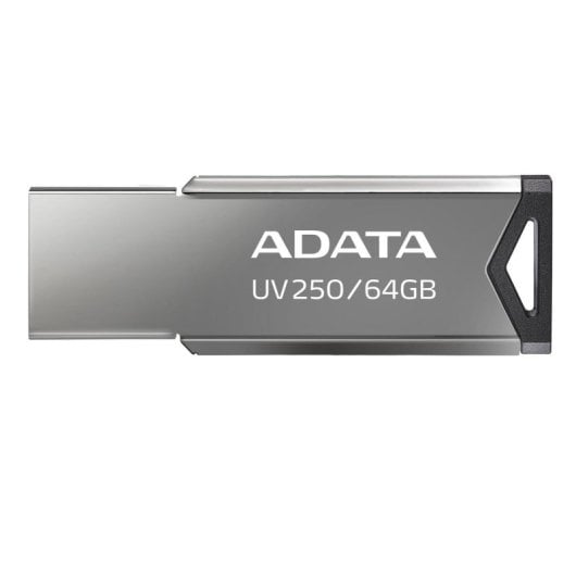 Pen USB ADATA UV250 64GB CompactFlash Metalizado Prata Compacto