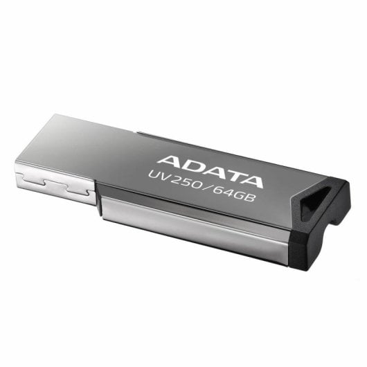 Pen USB ADATA UV250 64GB CompactFlash Metalizado Prata Compacto