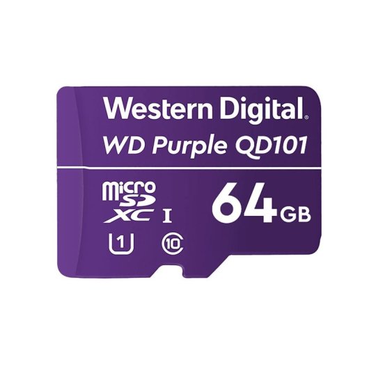 Scheda MicroSD Western Digital WD Purple SC QD101 64GB MicroSDXC Classe 10 U1